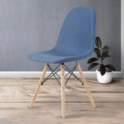Silla De Comedor Tapizada Lino Plástico Diseño