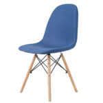 Silla De Comedor Tapizada Lino Plástico Diseño - Imagen 2