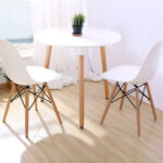 Mesa Redonda Eames 80 Cm Nórdica Diseño Living Comedor - Image 4
