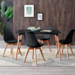 Juego Comedor Mesa Rectangular Eames 120cm + 4 Sillas Tulip - Imagen 1