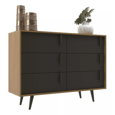 Comoda Cajonera Zapatera 6 Cajones Mueble Guardaropa Amplio