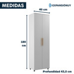 Mueble Armario Multiuso Limpieza Escobero Cocina Lavadero - Imagen 2