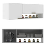 Aéreo De Cocina 2 Puertas Con Divisor Y Estantes - Imagen 3