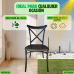 Silla De Comedor Katrina Apilable Cocina Sala Exterior - Imagen 4