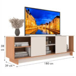 Rack Tv 85 Pulgadas Living Modular Con Estantes Y Puertas - Image 3