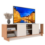 Rack Tv 85 Pulgadas Living Modular Con Estantes Y Puertas - Image 2