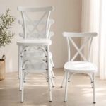 Silla De Comedor Katrina Apilable Cocina Sala Exterior - Imagen 1