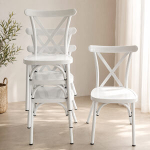 Silla De Comedor Katrina Apilable Cocina Sala Exterior