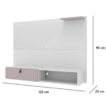 Panel Tv 50 Pulgadas Living Modular Con Estante 1 Puerta - Imagen 2