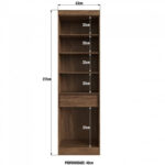 Ropero 2 Puertas Multiuso Armario 100% Mdf Cajón Y Estantes - Image 2