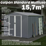 Galpón Prefabricado 100% Acero Galvanizado Gran Resistencia 15,7m³ - Imagen 6