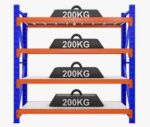 Estanteria Metalica Rack Bodega Repisas Racks 200x200x60cm Repisas Metalicas Qatarshop Repisas Bodega Racks Para Bodegas Estanterias Metalicas Rack Bodega Estante Metalico Repisas Para Bodegas - Image 1
