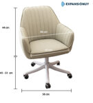 Sillón De Escritorio Con Ruedas Silla De Oficina Y Hogar - Image 2