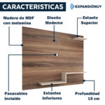 Panel Aereo De Tv 43 Rack Modular Con Estantes - Imagen 3