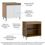 Mueble Bajo Mesada De Cocina Aparador Alacena 2 Puertas - Imagen 3