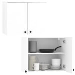 Mueble Aereo Cocina Armario Alacena 2 Puertas Con Estantes - Imagen 2