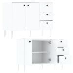 Mueble Bajo Mesada Cocina Armario Aparador Para Bacha Pileta - Imagen 2