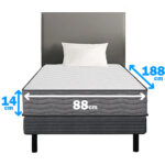 Colchón de espuma 1 Plaza Extra 14 cm Altura - Imagen 2