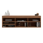 Rack de Tv 75 Pulgadas Living Modular Estantes y Puerta - Imagen 2