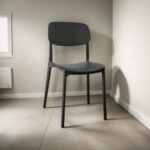 Silla De Comedor O Jardin Plástico Apilable Minimalista - Imagen 1
