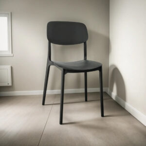 Silla De Comedor O Jardin Plástico Apilable Minimalista