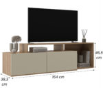 Rack De Tv Hasta 60 Pulgadas Con Puertas Y Particiones - Imagen 4