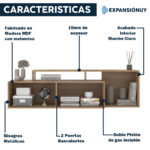 Rack De Tv Hasta 60 Pulgadas Con Puertas Y Particiones - Imagen 3