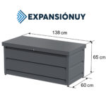 Baulera De Jardín Exterior Metal Baúl Bodega Con Llave - Imagen 5