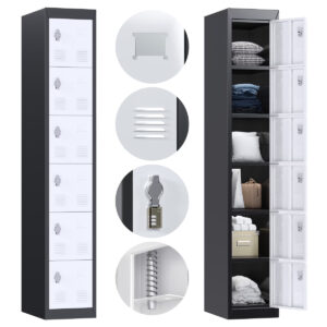 Locker Guardarropas Armario Metalico 6 Puertas Pasa Candado