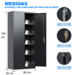 Mueble Archivador Oficina Armario Metálico Cerradura C Llave - Imagen 4
