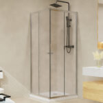 Cabina Ducha Mampara Baño Rectangular + Receptáculo + Drenaje 90 X 19590 x 195 - Imagen 1