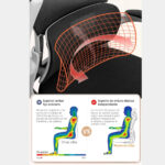 Silla De Escritorio Ergonómica Reclinable Ejecutiva Oficina - Imagen 8