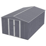 Caseta Almacenamiento Galpón Prefabricado De Acero Reforzado 28m³ - Imagen 6