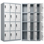Locker Guarda Bultos 12 Puertas Ropa Metálico Con Llave Y Porta Candado - Imagen 1