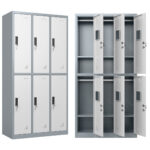 Locker Guarda Bultos 6 Puertas Ropa Metálico Con Llave Y Porta Candado - Imagen 1