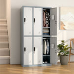 Locker Guarda Bultos 6 Puertas Ropa Metálico Con Llave Y Porta Candado - Imagen 2