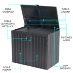 Caseta Almacenamiento Galpón Prefabricado De Acero Reforzado - Imagen 4