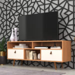 Rack Tv 50 Estantes Y Puertas Basculantes Living Comedor - Imagen 1