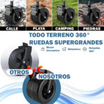 Carrito Plegable Multiuso Playa Camping Jardin Coche Carga - Imagen 6