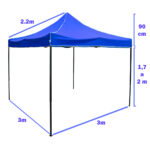 Gazebo Exterior Plegable Reforzado Impermeable 3x3 Autoarmable - Imagen 3