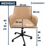 Silla De Oficina Y Hogar Sillón De Escritorio Pc Con Ruedas - Imagen 2