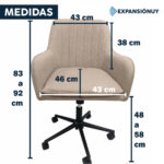 Silla De Oficina Y Hogar Sillón De Escritorio Pc Con Ruedas - Imagen 3