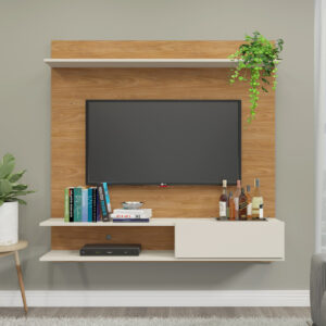 Panel Aéreo De Tv 55 Rack Modular Con Estantes Y Puerta