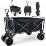 Carrito Plegable Multiuso Playa Camping Jardin Coche Carga - Imagen 2