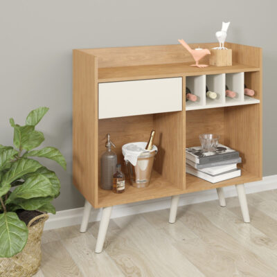 Aparador Recibidor Multiuso Mueble Auxiliar Mini Bar