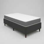 Sommier 1 Plaza Base Box Colchón De Espuma Altura 17 Cm - Imagen 1