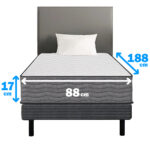 Colchón de espuma 1 Plaza Extra 17 cm Altura - Imagen 2