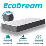 Sommier 1 Plaza Base Box Colchón De Espuma Altura 14 Cm - Imagen 6