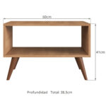 Mesa De Centro De Madera Living Sala De Estar Mesa Ratona - Imagen 3