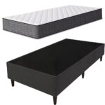 Sommier 1 Plaza Extra Base Box Colchón Espuma Altura 14 Cm - Imagen 2